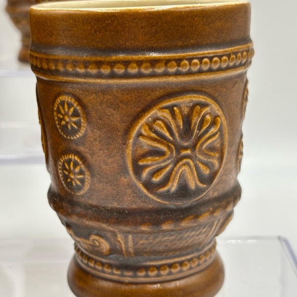 Set of 6 West Germany 8 oz Tumblers. Vintage Salt Glaze Tumblers. - Picture 7 of 10